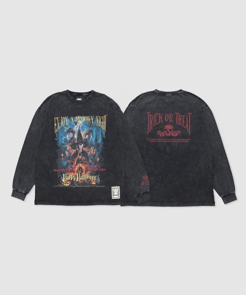 EXAMPLE(エグザンプル)の「EXAMPLE ”WORK OF FICTION” HAPPY HALLOWEEN L/S TEE(Tシャツ/カットソー・メンズ・ブラック系その他・L/M/XXL/XL)」の10枚目の写真