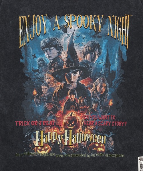 EXAMPLE(エグザンプル)の「EXAMPLE ”WORK OF FICTION” HAPPY HALLOWEEN L/S TEE(Tシャツ/カットソー・メンズ・ブラック系その他・L/M/XXL/XL)」の13枚目の写真