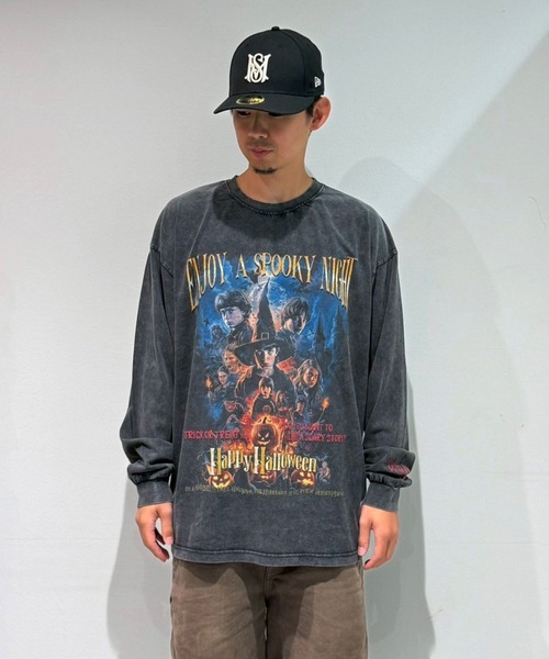 EXAMPLE(エグザンプル)の「EXAMPLE ”WORK OF FICTION” HAPPY HALLOWEEN L/S TEE(Tシャツ/カットソー・メンズ・ブラック系その他・L/M/XXL/XL)」の4枚目の写真