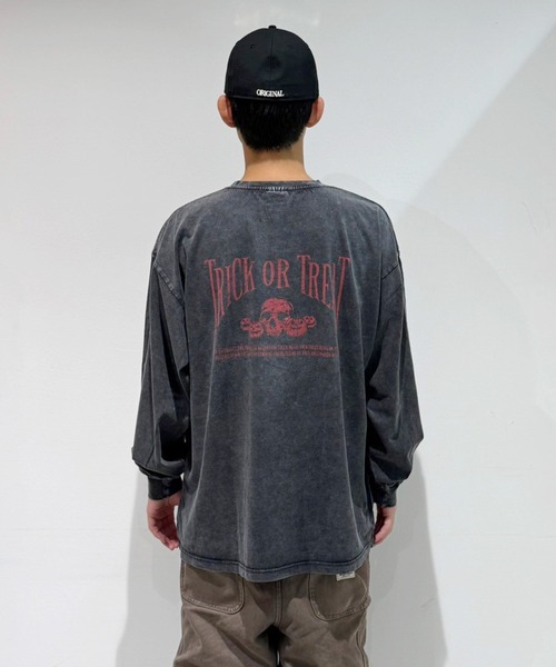 EXAMPLE(エグザンプル)の「EXAMPLE ”WORK OF FICTION” HAPPY HALLOWEEN L/S TEE(Tシャツ/カットソー・メンズ・ブラック系その他・L/M/XXL/XL)」の5枚目の写真