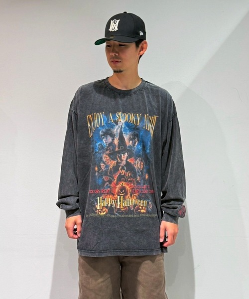 EXAMPLE(エグザンプル)の「EXAMPLE ”WORK OF FICTION” HAPPY HALLOWEEN L/S TEE(Tシャツ/カットソー・メンズ・ブラック系その他・L/M/XXL/XL)」の8枚目の写真