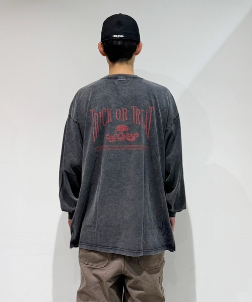 EXAMPLE(エグザンプル)の「EXAMPLE ”WORK OF FICTION” HAPPY HALLOWEEN L/S TEE(Tシャツ/カットソー・メンズ・ブラック系その他・L/M/XXL/XL)」の7枚目の写真