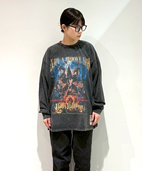 EXAMPLE(エグザンプル)の「EXAMPLE ”WORK OF FICTION” HAPPY HALLOWEEN L/S TEE(Tシャツ/カットソー・メンズ・ブラック系その他・L/M/XXL/XL)」の20枚目の写真