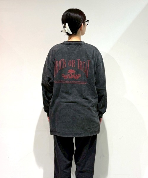 EXAMPLE(エグザンプル)の「EXAMPLE ”WORK OF FICTION” HAPPY HALLOWEEN L/S TEE(Tシャツ/カットソー・メンズ・ブラック系その他・L/M/XXL/XL)」の15枚目の写真