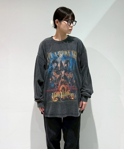 EXAMPLE(エグザンプル)の「EXAMPLE ”WORK OF FICTION” HAPPY HALLOWEEN L/S TEE(Tシャツ/カットソー・メンズ・ブラック系その他・L/M/XXL/XL)」の19枚目の写真