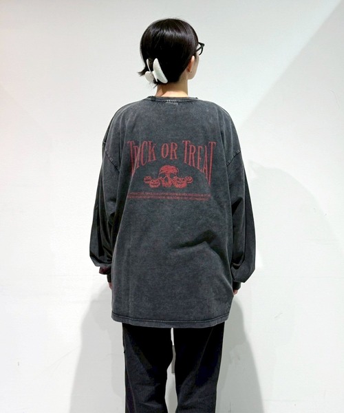 EXAMPLE(エグザンプル)の「EXAMPLE ”WORK OF FICTION” HAPPY HALLOWEEN L/S TEE(Tシャツ/カットソー・メンズ・ブラック系その他・L/M/XXL/XL)」の17枚目の写真