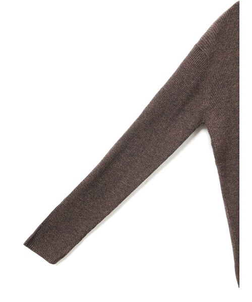 mizuiroind（ミズイロインド）の「mizuiro ind ボタン付きリブハイネックプルオーバー（ニット/セーター・レディース・ブラック/アイボリー/ネイビー/ブラウン/グレー・FREE）」の10枚目の写真