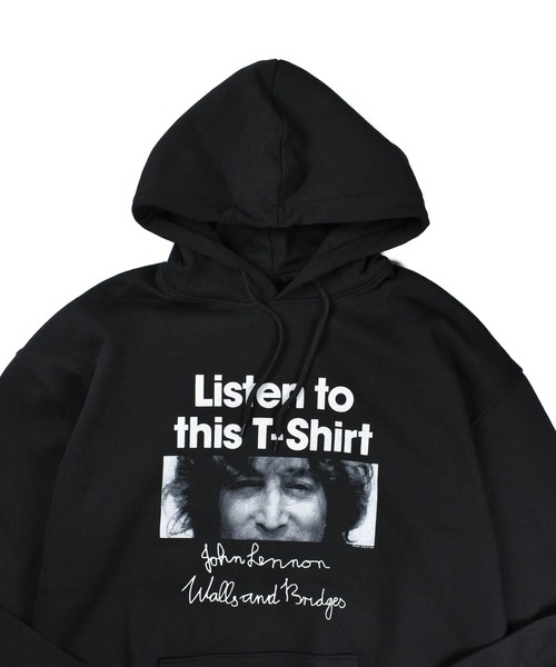 ROCK-OFF(ロックオフ)の「【ROCK-OFF】【AW】JOHN LENNON LISTEN TO THIS HOODIE(パーカー・メンズ・ブラック・MEDIUM/LARGE/X-LARGE)」の3枚目の写真