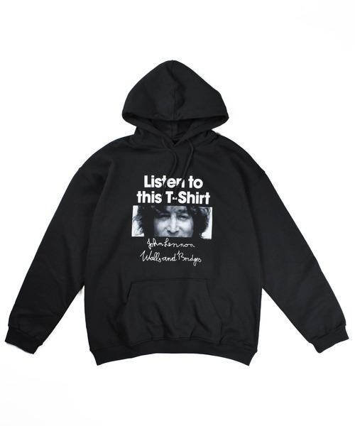 ROCK-OFF(ロックオフ)の「【ROCK-OFF】【AW】JOHN LENNON LISTEN TO THIS HOODIE(パーカー・メンズ・ブラック・MEDIUM/LARGE/X-LARGE)」の2枚目の写真