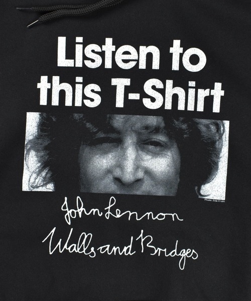 ROCK-OFF(ロックオフ)の「【ROCK-OFF】【AW】JOHN LENNON LISTEN TO THIS HOODIE(パーカー・メンズ・ブラック・MEDIUM/LARGE/X-LARGE)」の5枚目の写真