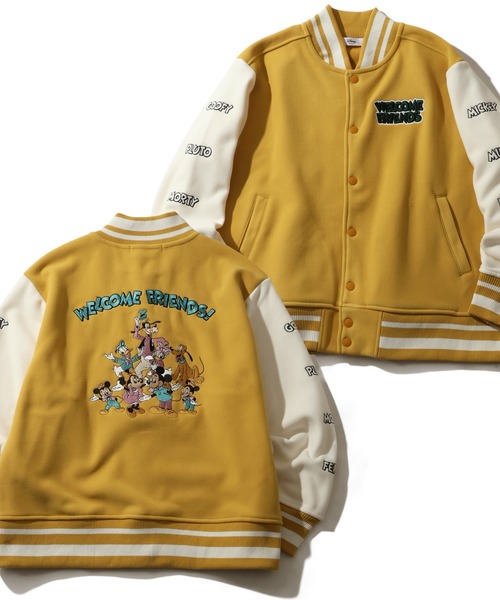 Disney(ディズニー)の「【Disney/ディズニー】アートワークデザイン フリースボンディング スタジャン(スタジャン・レディース・ネイビー/グリーン/マスタード/ダークグレー・L/M)」の4枚目の写真