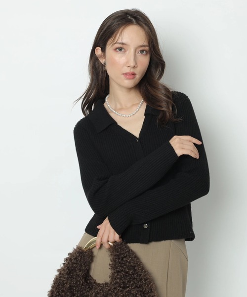 Apuweiser-riche（アプワイザーリッシェ）の「セーラーカラーカーデプルオーバー（ニット/セーター・レディース・オフホワイト/ボルドー/ブラック・2）」の16枚目の写真