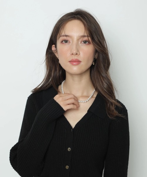 Apuweiser-riche（アプワイザーリッシェ）の「セーラーカラーカーデプルオーバー（ニット/セーター・レディース・オフホワイト/ボルドー/ブラック・2）」の18枚目の写真