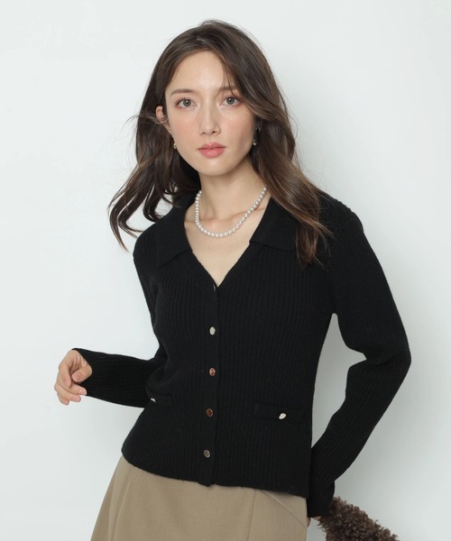 Apuweiser-riche（アプワイザーリッシェ）の「セーラーカラーカーデプルオーバー（ニット/セーター・レディース・オフホワイト/ボルドー/ブラック・2）」の13枚目の写真