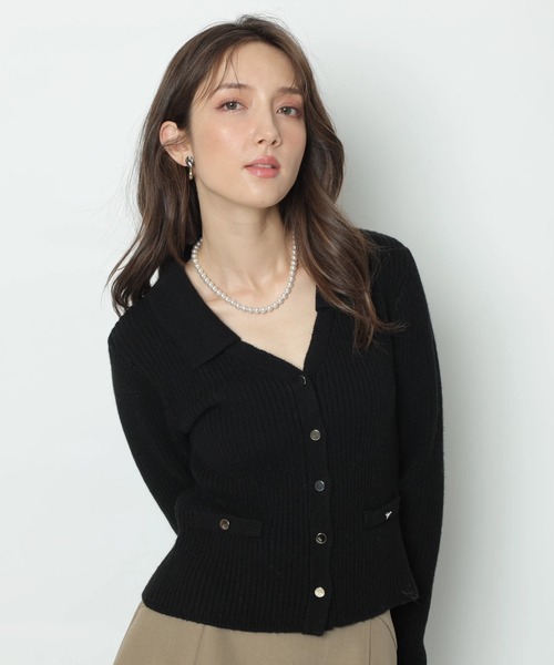 Apuweiser-riche（アプワイザーリッシェ）の「セーラーカラーカーデプルオーバー（ニット/セーター・レディース・オフホワイト/ボルドー/ブラック・2）」の17枚目の写真