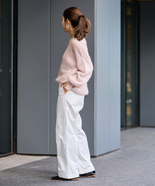 FRAMeWORK（フレームワーク）の「≪追加≫OVER SIZED CHINO パンツ 3（チノパンツ・レディース・ホワイト/ブラウン/ベージュ・36/38/40）」の14枚目の写真