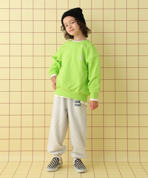 LEPSIM(レプシィム)の「【KIDS】裏毛プリントスウェットプルオーバー 598345(スウェット・キッズ・グレー/ライトグリーン/アイボリー・130/140/120)」の19枚目の写真