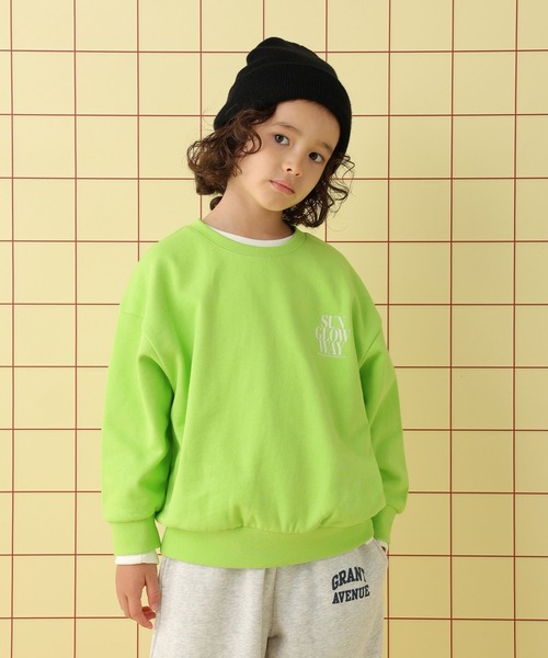 LEPSIM(レプシィム)の「【KIDS】裏毛プリントスウェットプルオーバー 598345(スウェット・キッズ・グレー/ライトグリーン/アイボリー・130/140/120)」の22枚目の写真