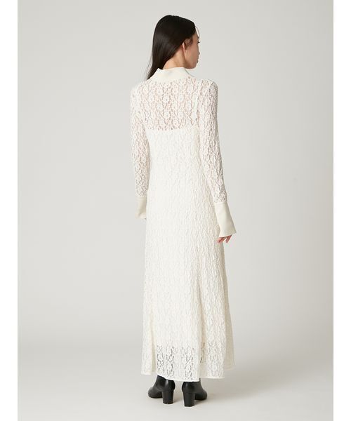 ストレッチレースポロカラーワンピース（ワンピース）｜FRAY I.D