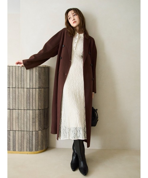 セール】ストレッチレースポロカラーワンピース（ワンピース）｜FRAY