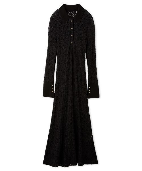 セール】ストレッチレースポロカラーワンピース（ワンピース）｜FRAY