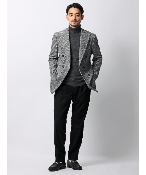 SUIT SQUARE(スーツスクエア)の「タックイージーパンツ ストレッチ 防シワ コーデュロイ 無地 裾上げ済み(スラックス・メンズ・ブラック/ホワイト・L/M/S/LL)」の6枚目の写真