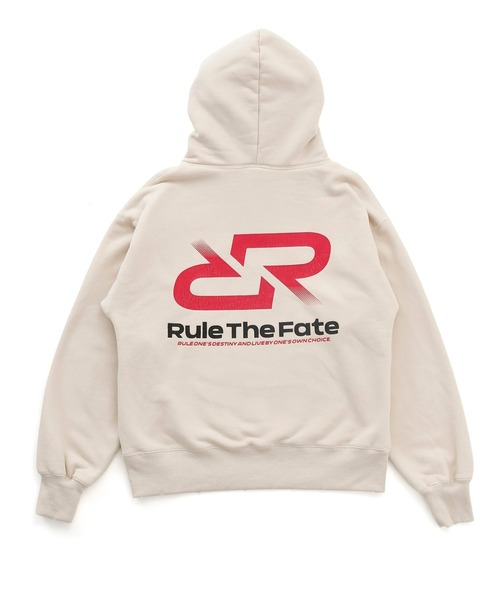 RULE THE FATE（ルールザフェイト）の「RTF RRLOGO DAMAGE SWEAT HOODIE/RRロゴダメージスウェットフーディー（パーカー・メンズ・ブラック/ベージュ・2/1/0）」の9枚目の写真