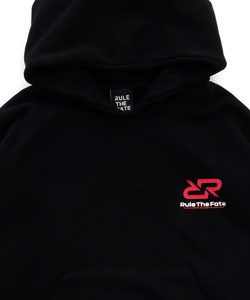 RULE THE FATE（ルールザフェイト）の「RTF RRLOGO DAMAGE SWEAT HOODIE/RRロゴダメージスウェットフーディー（パーカー・メンズ・ブラック/ベージュ・2/1/0）」の3枚目の写真