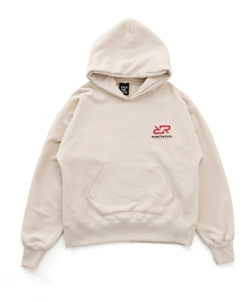 RTF RRLOGO DAMAGE SWEAT HOODIE/RRロゴダメージスウェットフーディー