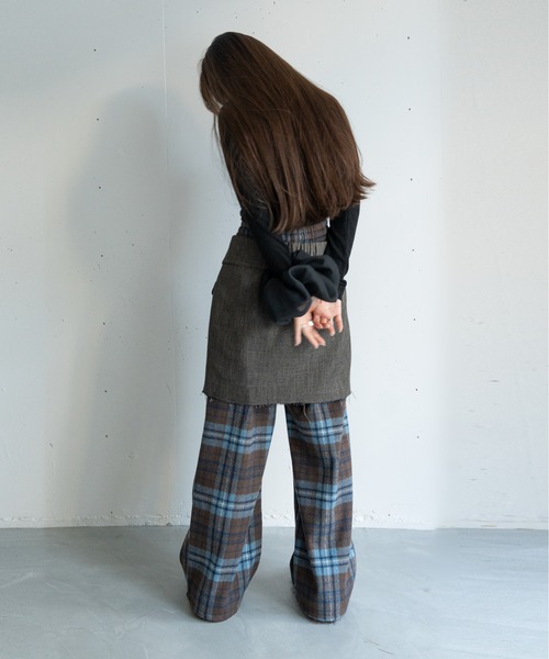 hwyl（ヒュイル）の「起毛チェック柄タックワイドパンツ（その他パンツ・レディース・ホワイト系その他/ブルー系その他・FREE）」の22枚目の写真