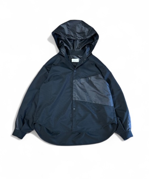 masterkey（マスターキー）の「ms6306-COMFORT-SH フード付きシャツ(MK26S-S-02)（シャツ/ブラウス・メンズ・ブラック/ホワイト/パープル・2/1）」の2枚目の写真