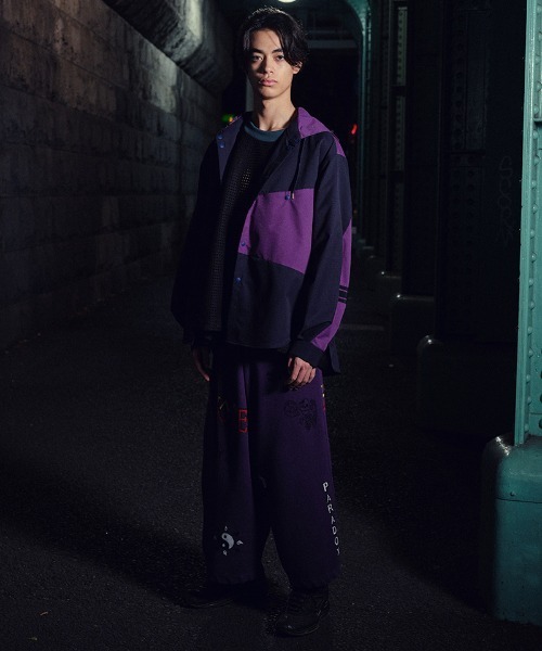 masterkey（マスターキー）の「ms6306-COMFORT-SH フード付きシャツ(MK26S-S-02)（シャツ/ブラウス・メンズ・ブラック/ホワイト/パープル・2/1）」の4枚目の写真