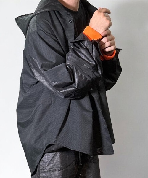 masterkey（マスターキー）の「ms6306-COMFORT-SH フード付きシャツ(MK26S-S-02)（シャツ/ブラウス・メンズ・ブラック/ホワイト/パープル・2/1）」の11枚目の写真