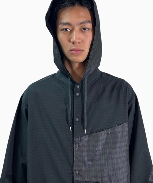 masterkey（マスターキー）の「ms6306-COMFORT-SH フード付きシャツ(MK26S-S-02)（シャツ/ブラウス・メンズ・ブラック/ホワイト/パープル・2/1）」の14枚目の写真