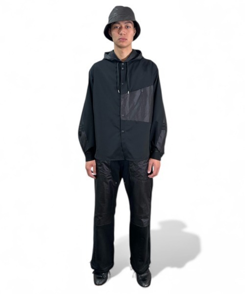 masterkey（マスターキー）の「ms6306-COMFORT-SH フード付きシャツ(MK26S-S-02)（シャツ/ブラウス・メンズ・ブラック/ホワイト/パープル・2/1）」の15枚目の写真