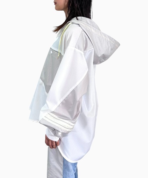 masterkey（マスターキー）の「ms6306-COMFORT-SH フード付きシャツ(MK26S-S-02)（シャツ/ブラウス・メンズ・ブラック/ホワイト/パープル・2/1）」の21枚目の写真