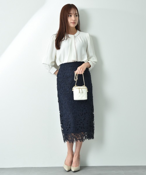 INTERPLANET（インタープラネット）の「【UV・接触冷感】ポーラチーフタイ袖２ＷＡＹブラウス（シャツ/ブラウス・レディース・ベージュ/オフホワイト/ブラック・FREE）」の10枚目の写真