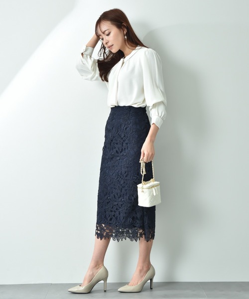 INTERPLANET（インタープラネット）の「【UV・接触冷感】ポーラチーフタイ袖２ＷＡＹブラウス（シャツ/ブラウス・レディース・ベージュ/オフホワイト/ブラック・FREE）」の9枚目の写真