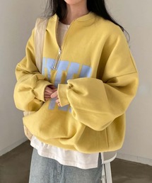 ハーフジップ」に該当するイエロー/黄色系のファッション通販