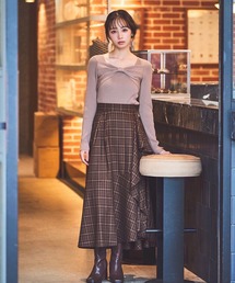 SWINGLE | ラッフルフリルフレアスカート(スカート)