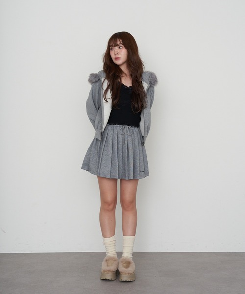 RAY CASSIN(レイカズン)の「ファー付フードパーカー(パーカー・レディース・グレー/チャコールグレー/ブラウン・FREE)」の20枚目の写真