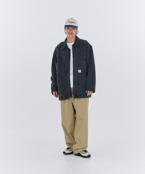 AECA(エイカ)の「AECA VINTAGE PIGMENT FIELD PARKA-BEIGE(デニムジャケット・レディース・その他・LARGE/MEDIUM/SMALL)」の8枚目の写真