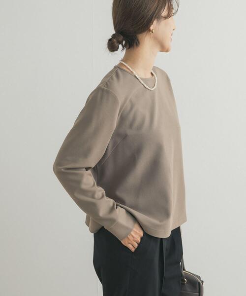 URBAN RESEARCH DOORS（アーバンリサーチドアーズ）の「『UR TECH』ジョーゼットバックZIPPO（Tシャツ/カットソー・レディース・ネイビー/ベージュ系その他・FREE）」の3枚目の写真