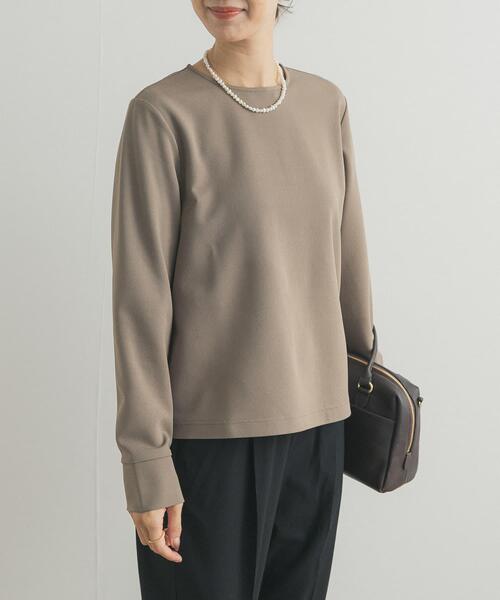 URBAN RESEARCH DOORS（アーバンリサーチドアーズ）の「『UR TECH』ジョーゼットバックZIPPO（Tシャツ/カットソー・レディース・ネイビー/ベージュ系その他・FREE）」の4枚目の写真