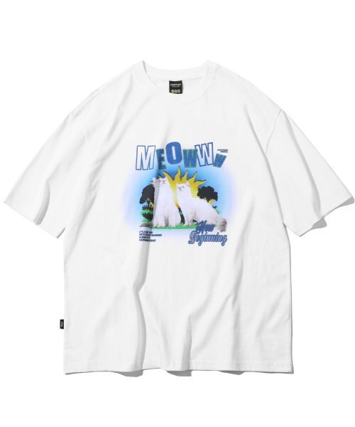CPGN STUDIO（コンパーニョ）の「[20番手] DTPミャオキャット半袖Tシャツホワイト（Tシャツ/カットソー・レディース・その他・LARGE）」の2枚目の写真