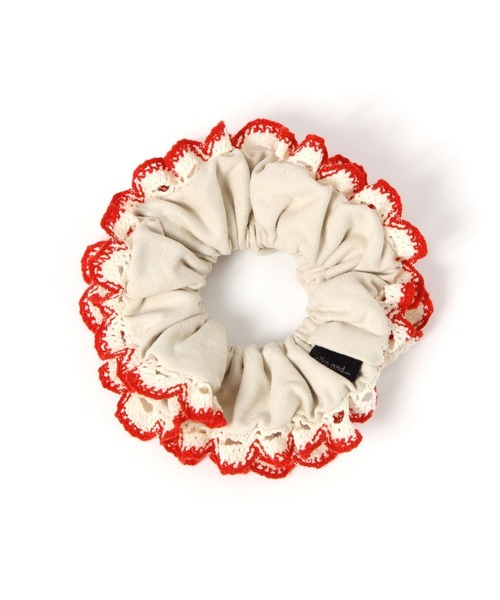 niko and...（ニコアンド）の「レーステープトリムシュシュ（シュシュ・レディース・ブラウン/レッド/ブラック・0）」の3枚目の写真