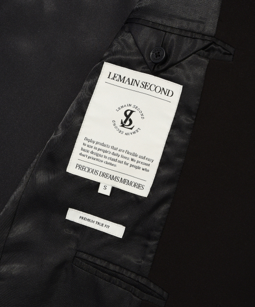 LEMAIN SECOND（リメインセカンド）の「ベーシックオーバーサイズシングルブレザージャケット[ブラック]（テーラードジャケット・レディース・その他・MEDIUM/X-LARGE/XX-LARGE/SMALL/LARGE）」の8枚目の写真