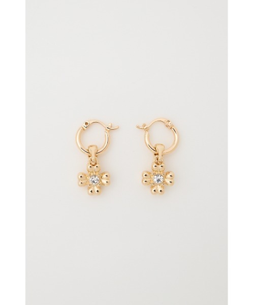 MOUSSY（マウジー）の「FLORAL ピアス（ピアス（両耳用）・レディース・シルバー/ゴールド・FREE）」の3枚目の写真