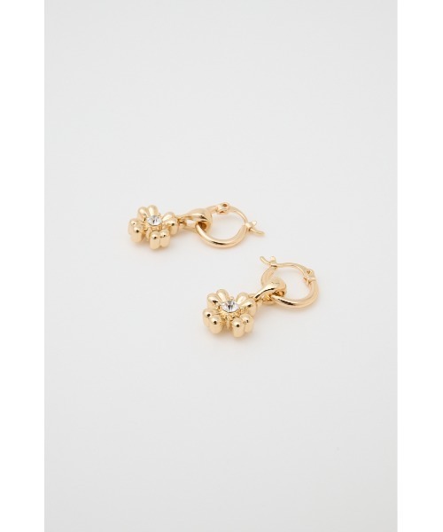 MOUSSY（マウジー）の「FLORAL ピアス（ピアス（両耳用）・レディース・シルバー/ゴールド・FREE）」の4枚目の写真