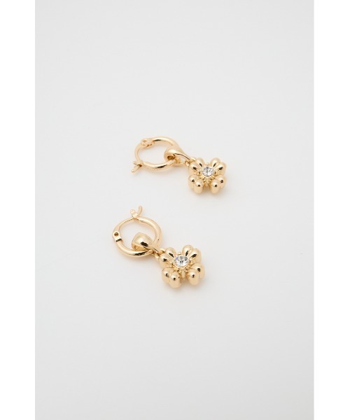 MOUSSY（マウジー）の「FLORAL ピアス（ピアス（両耳用）・レディース・シルバー/ゴールド・FREE）」の5枚目の写真